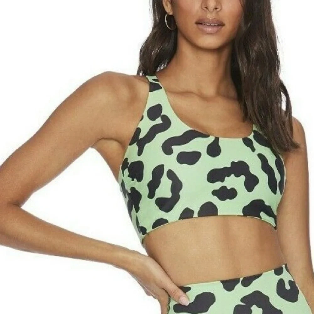 Beach Riot Rocky Top in Green Leopard - Picture 2 of 8